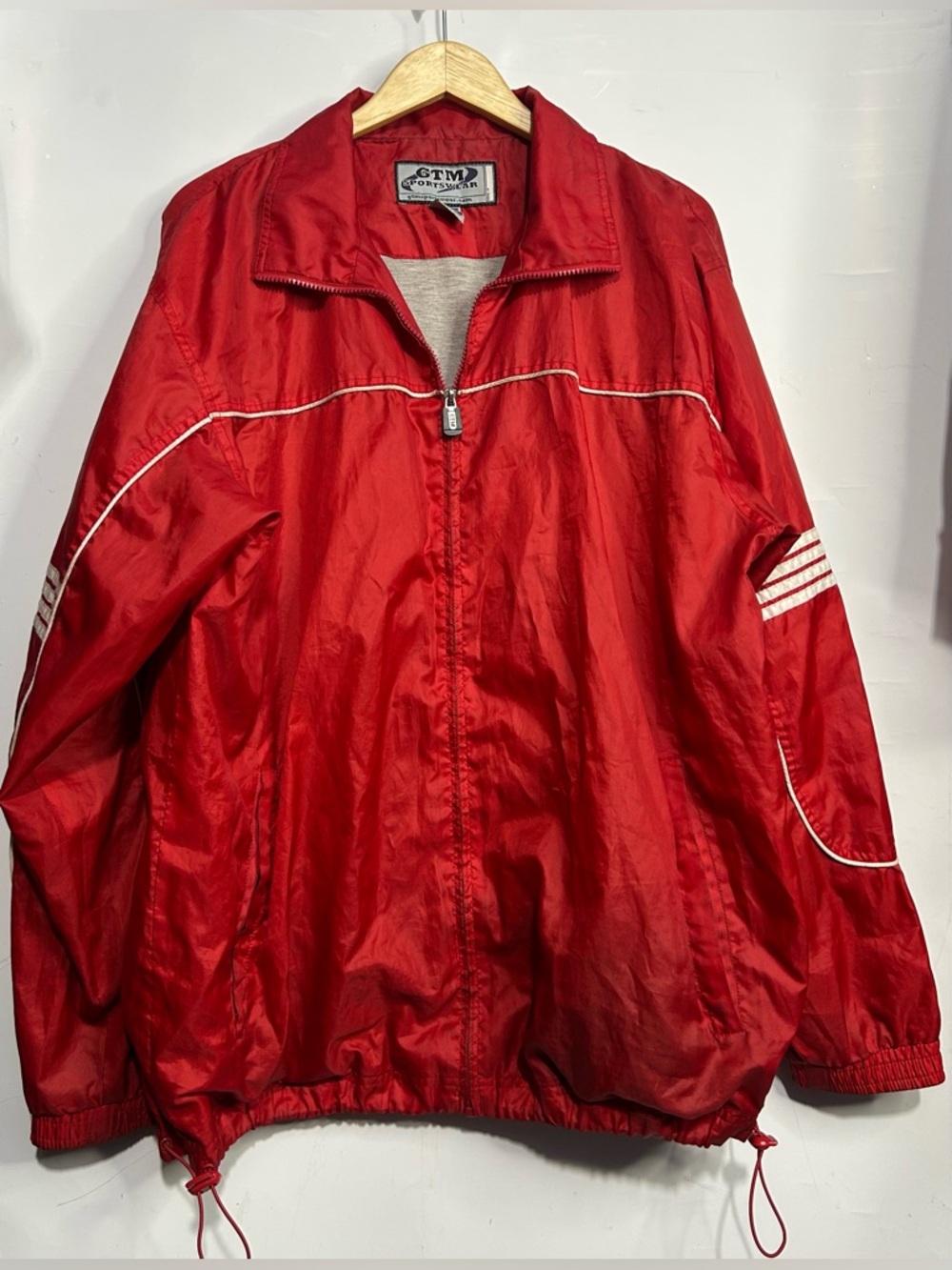 5 for $25🔥GTM Sportswear Red Windbreaker‎ Jacket XL